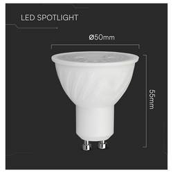V-TAC 211956 SMD LED Energetická třída (EEK2021) F (A - G) GU10 6 W = 60 W teplá bílá 1 ks
