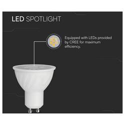 V-TAC 211956 SMD LED Energetická třída (EEK2021) F (A - G) GU10 6 W = 60 W teplá bílá 1 ks