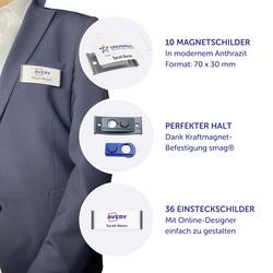 Avery-Zweckform POL30MA02-10DR štítek se jménem (š x v) 70 mm x 30 mm 10 ks