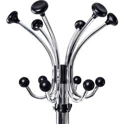 Maul stojan na šaty 9407796 MAULnebula Počet háků: 20 (Ø x v) 41 cm x 176 cm ocel stříbrná, černá 1 ks