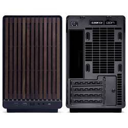 Lian Li Lian Li DAN Cases A3-mATX Wood Edition PC-Gehäuse, Micro-ATX - Walnuss, schwarz micro tower PC skříň, herní pouzdro, pouzdro černá