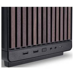 Lian Li Lian Li DAN Cases A3-mATX Wood Edition PC-Gehäuse, Micro-ATX - Walnuss, schwarz micro tower PC skříň, herní pouzdro, pouzdro černá