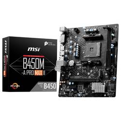 MSI B450M-A Pro MAX II Základní deska Tvarový faktor Micro-ATX Čipová sada základní desky AMD® B450
