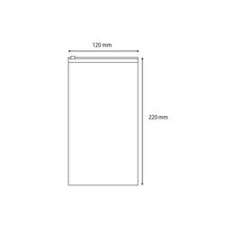 Tašky na zip bez štítků (d x š) 220 mm x 120 mm transparentní polyetylén