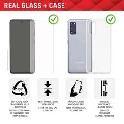 DISPLEX Real Glass + Case ochranné sklo na displej smartphonu Google Pixel 7a 1 ks odolné vůči poškrábání, Chránící proti otiskům prstů 01810