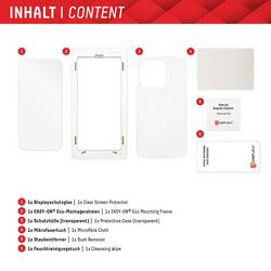 DISPLEX Real Glass + Case ochranné sklo na displej smartphonu Google Pixel 7a 1 ks odolné vůči poškrábání, Chránící proti otiskům prstů 01810