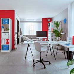 Leitz 55281026 sešívačka červená / bílá Vázací výkon: 10 listů (80 g/m²)