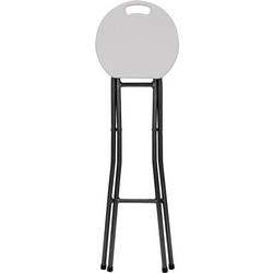 Perel bar stool polyetylén, ocel bílá