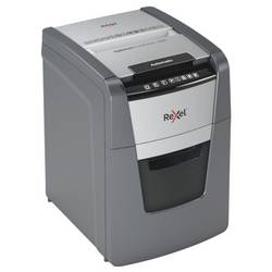 Rexel Optimum AutoFeed+ 100X skartovačka 100 listů mikrořez 4 x 28 mm P-4 34 l Křížový řez kancelářské sponky, sponky do sešívačky, kreditní karty