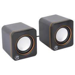 Manhattan PC reproduktory USB černá, oranžová