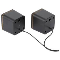 Manhattan PC reproduktory USB černá, oranžová