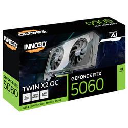 Inno 3D grafická karta Nvidia GeForce RTX 5060 GeForce RTX 5060 8 GB GDDR7 RAM PCIe x8 HDMI™, DisplayPort přetaktovaná, Sopka, NVIDIA G-Sync