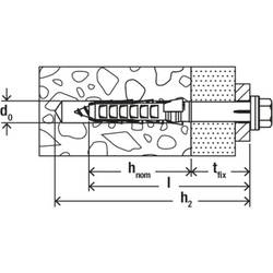 Fischer 532679 SXR 10 x 140 SS K NV hmoždinka s dlouhým dříkem 140 mm 1 sada