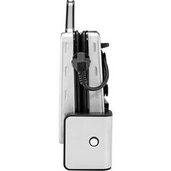 WMF 0415110011 elektrický gril, kontaktní gril, stříbrná, černá