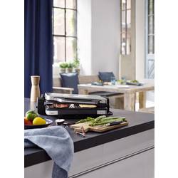 WMF 0415110011 elektrický gril, kontaktní gril, stříbrná, černá