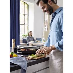 WMF 0415110011 elektrický gril, kontaktní gril, stříbrná, černá