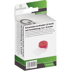 Quadrios 1905C132, kabelová rychlosvorka, 0.13-3.4 mm², kontakty 3, červená, 15 ks