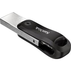 SanDisk iXpand™ Flash Drive Go USB paměť pro smartphony/tablety černá, stříbrná 128 GB USB 3.2 (Gen 1x1) , Lightning