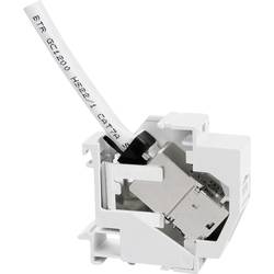 Metz Connect 130B117003-E síťová zásuvka montáž na lištu CAT 6A šedobílá (RAL 7035)