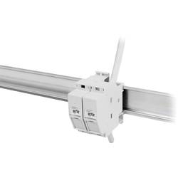 Metz Connect 130B117003-E síťová zásuvka montáž na lištu CAT 6A šedobílá (RAL 7035)