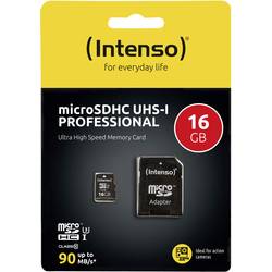 Intenso Professional paměťová karta microSDHC 16 GB Class 10, UHS-I vč. SD adaptéru