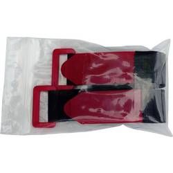 TRU COMPONENTS 688-330-Bag pásek se suchým zipem s páskem háčková a flaušová část (d x š) 300 mm x 25 mm černá, červená 2 ks