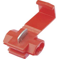 TRU COMPONENTS T1904C036, samořezná rychlospojka, 0.50-1.00 mm², kontakty 2, červená, 10 ks