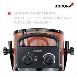 Korona 60002 topný ventilátor 60002 červená/černá