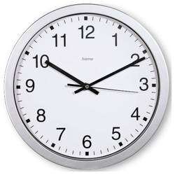 Hama 00185870 Quartz nástěnné hodiny 30 cm x 30.00 mm x 30.00 mm x 4.00 mm, stříbrná