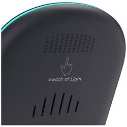 Hama bezdrátová indukční nabíječka 00201689, výstup Qi standard, 2500 mA, šedá