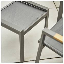 Siena Garden L18213 Zahradní stolička hliník antracit (matný), černá, stříbrná