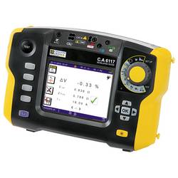 Chauvin Arnoux C.A 6117 instalační tester, Norma VDE 0100, 0105, 0413, P01145460, EN a DE menu