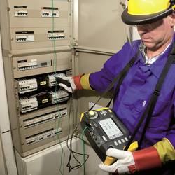 Chauvin Arnoux C.A 6117 instalační tester, Norma VDE 0100, 0105, 0413, P01145460, EN a DE menu