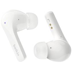 Belkin SoundForm Motion In Ear Headset Bluetooth® bílá headset, Nabíjecí pouzdro, odolné vůči potu