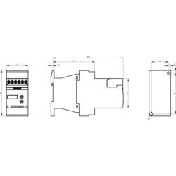 Siemens 3RW3014-1BB04 3RW30141BB04 soft startér Výkon motoru při 400 V 3 kW 480 V Jmenovitý proud 6.5 A