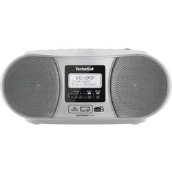 TechniSat DIGITRADIO 1990 0001/3952 rádio s CD, DAB+, FM, AUX, Bluetooth, CD, USB, s USB nabíječkou, funkce alarmu, stříbrná