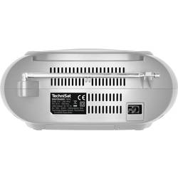 TechniSat DIGITRADIO 1990 0001/3952 rádio s CD, DAB+, FM, AUX, Bluetooth, CD, USB, s USB nabíječkou, funkce alarmu, stříbrná