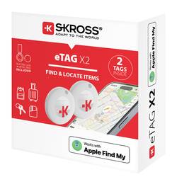 Skross eTAG X2 GPS navigace lokalizace zavazadel, multifunkční lokátor bílá 1 pár