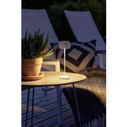 Konstsmide 7829-250 Capri Akumulátorová stolní LED lampa 2.2 W teplá bílá bílá