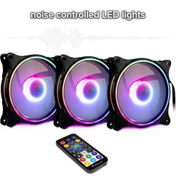 Inter-Tech Argus RS08 PC větrák s krytem černá (š x v x h) 120 x 120 x 25 mm vč. dálkového ovládání, včetně LED osvětlení