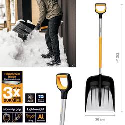Fiskars 1057177 lopata na sníh 360 mm hliník, plast