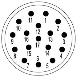 Weidmüller 1170100000 zástrčková vložka 17 krimpované 1 ks