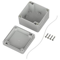 TRU COMPONENTS 6U07090906017 TC-13865064 Průmyslová skříň 90 x 90 x 60 ABS světle šedá 1 ks