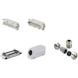 RockStar&reg; HDC kits-Heavy Duty Connectors, Kit, HE, Size: 8, Poles: 1, Screw connection, 500 V, 16 A, diecast aluminium, metric