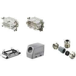 RockStar&reg; HDC kits-Heavy Duty Connectors, Kit, HE, Size: 4, Poles: 1, Screw connection, 500 V, 16 A, diecast aluminium, metric