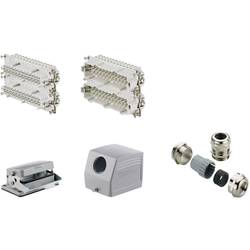 RockStar&reg; HDC kits-Heavy Duty Connectors, Kit, HE, Size: 12, Poles: 1, Screw connection, 500 V, 16 A, diecast aluminium, PG