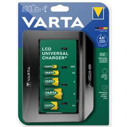 Varta LCD Universal Charger+ nabíječka akumulátorů NiMH AAA, AA, malé mono, velké mono, 9 V