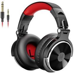 OneOdio Pro-10 sluchátka Over Ear kabelová stereo černá, červená High-Resolution Audio složitelná, otočná sluchátka DJ