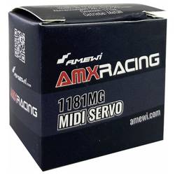 Amewi micro servo AMXRacing 1181MG Midi analogové servo Materiál převodovky: kov Zásuvný systém: JR