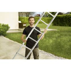 Hailo ProfiStep® uno 7118-007 hliník žebřík max.prac. výška: 5.95 m stříbrná 9.6 kg
